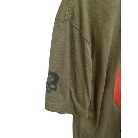 Zero Foxtrot Zero Fucxs Green Men's T-Shirt XL Cat Bomb Military Limited - Picture 4 of 5